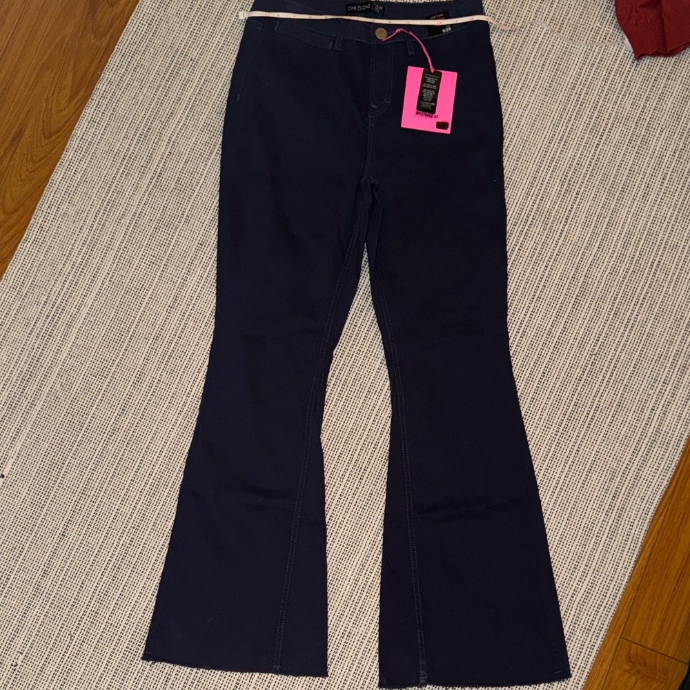 one 5 one Dark Blue Flare Jeans